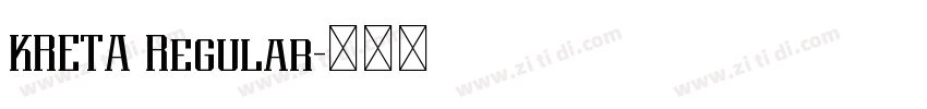 KRETA Regular字体转换 KRETA Regular字体转换